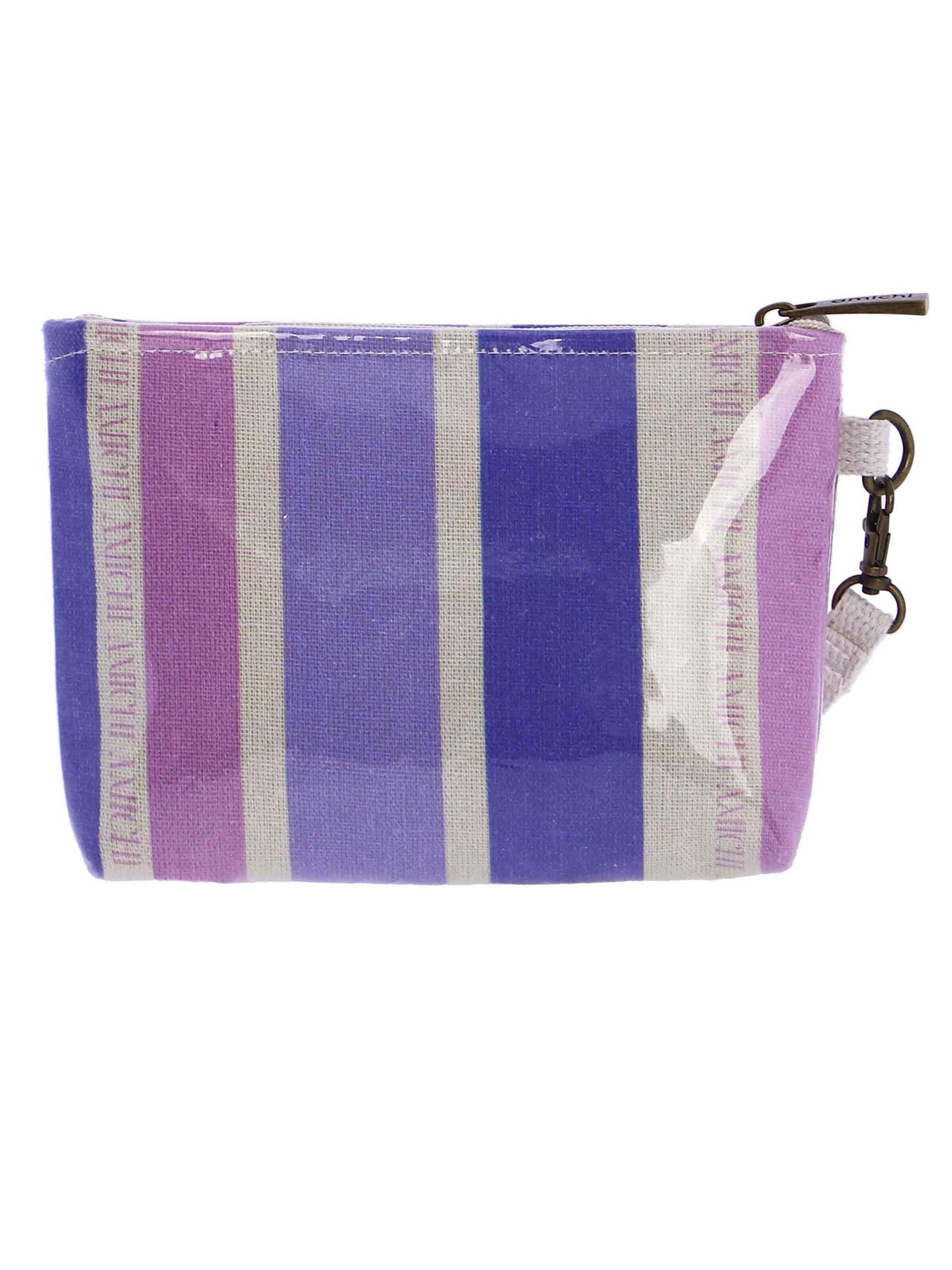 Amichi - Bolso de mano 'Bolso de playa neceser para mujer Tonga de lona con cremallera' en Mezcla de colores