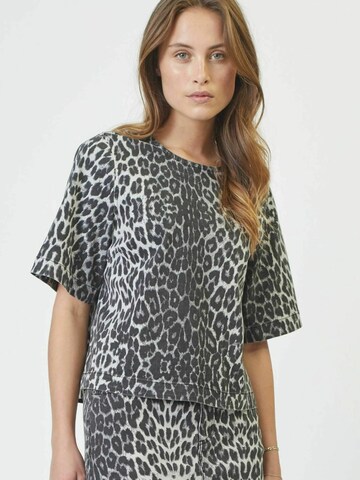 Maglietta 'Leo' di co'couture in grigio: frontale