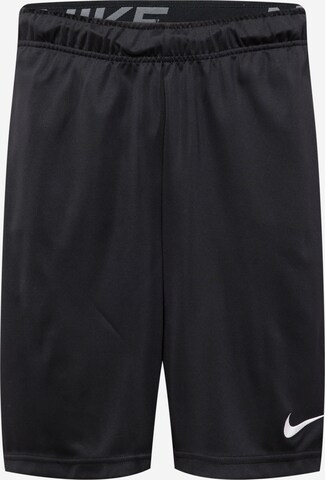 NIKE Workout Pants in Black: front