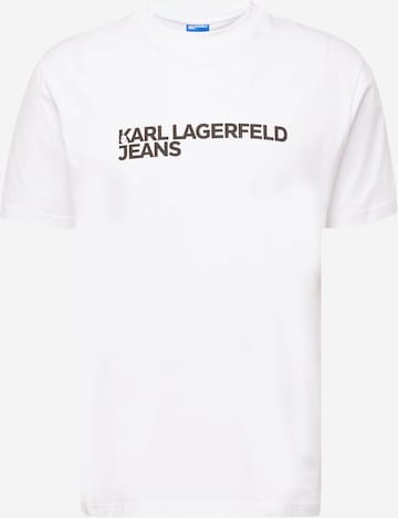 Maglietta di KARL LAGERFELD JEANS in bianco: frontale