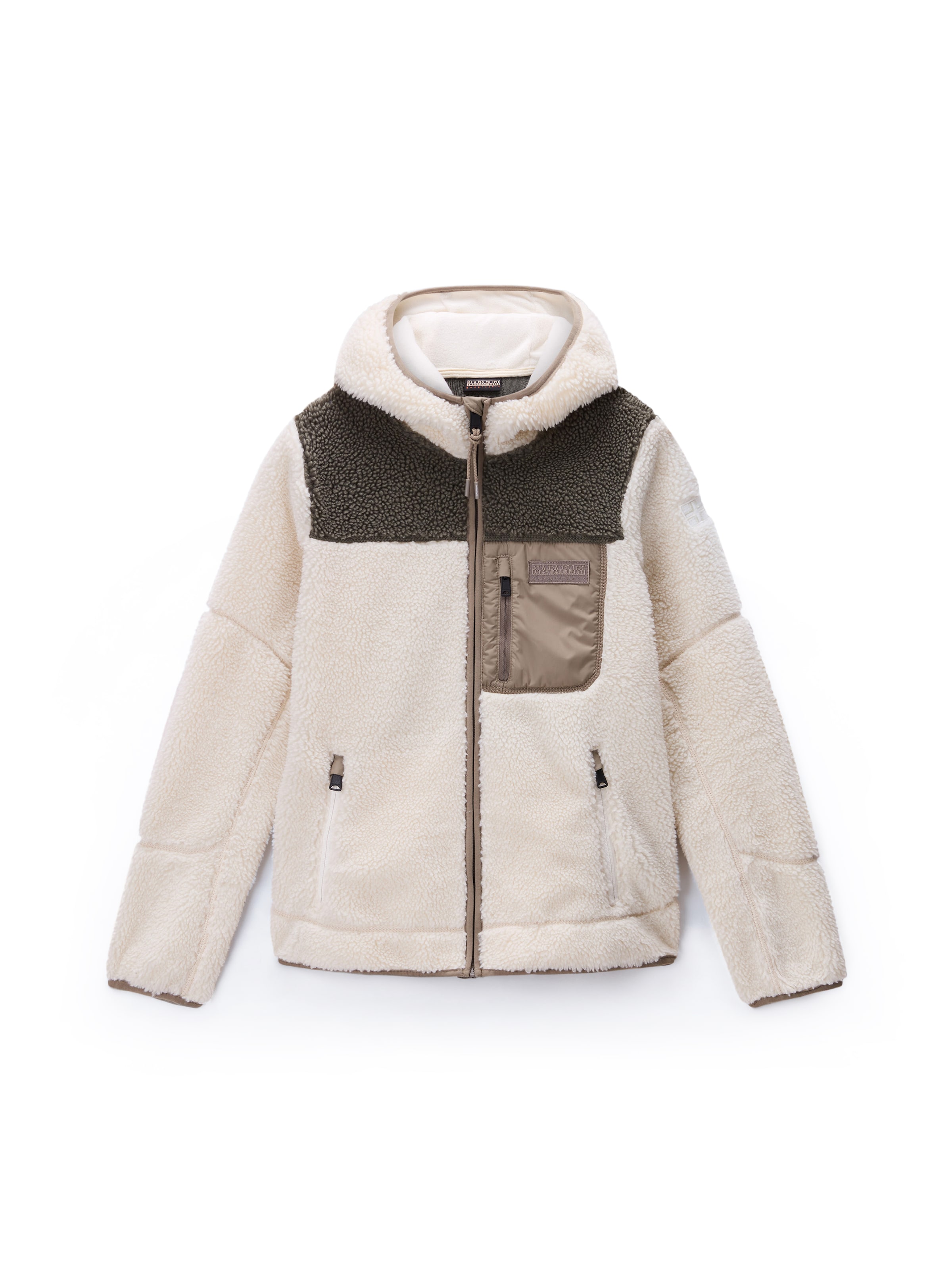 NAPAPIJRI Bluza polarowa 'Yupik' w kolorze beżowy: przód