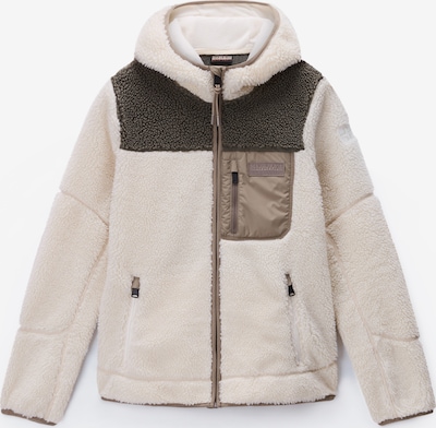 NAPAPIJRI Flis jakna 'Yupik' u boja pijeska / boja devine dlake (camel) / čokolada, Pregled proizvoda