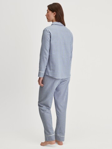 CALIDA Pyjama 'Flannel Dreams'‌‌‌ in Blau