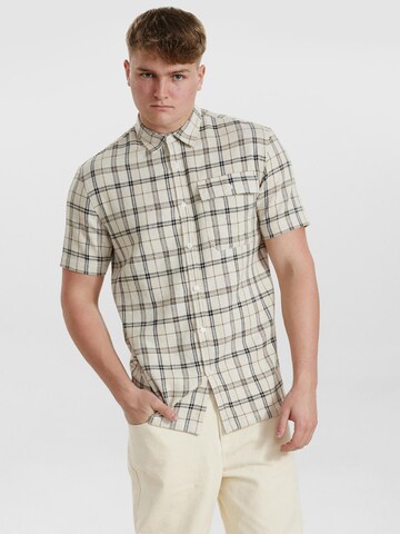 Dxnmxrk Shirt 'DXEg' in Beige: voorkant