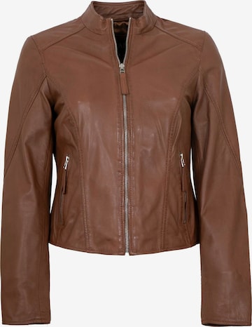 Jilani Between-Season Jacket 'Fulya' in Brown: front