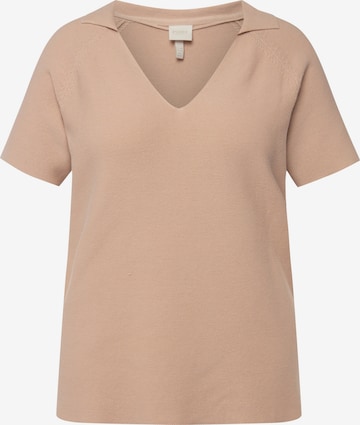 Ulla Popken Sweater in Beige: front