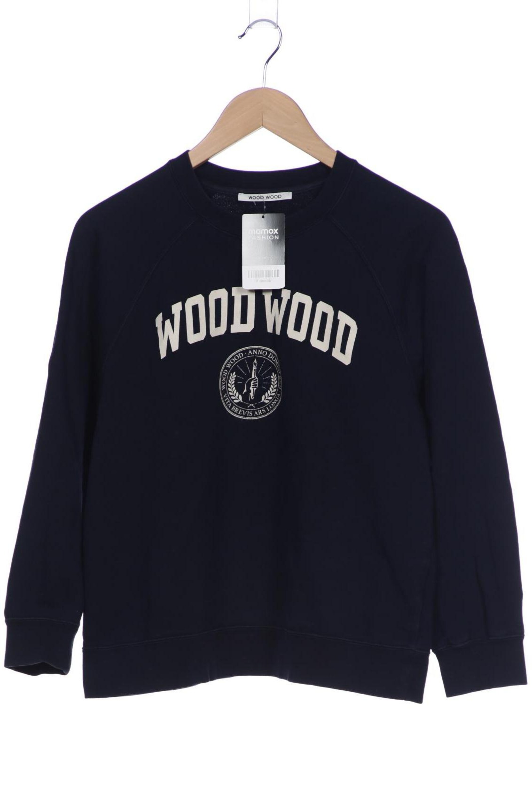 WOOD WOOD Sweatshirt & Zip-Up Hoodie in S in Blue: front