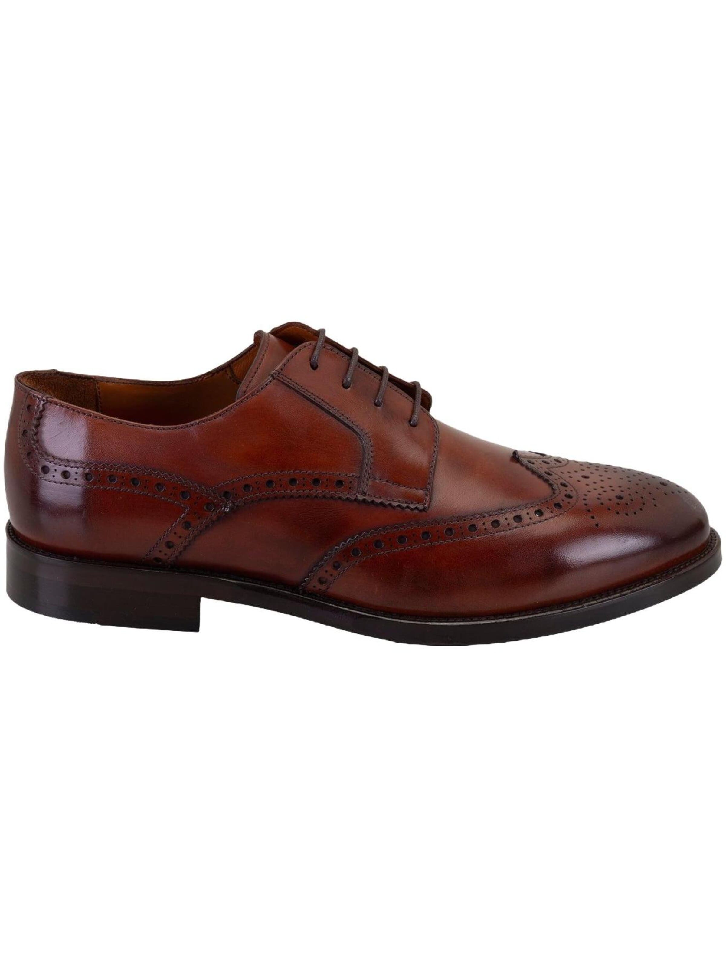 Desa Lace-Up Shoes 'Beleg' in Brown: front