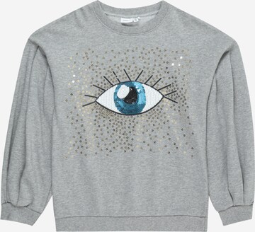 Sweat-shirt 'Bitita' NAME IT en gris : devant