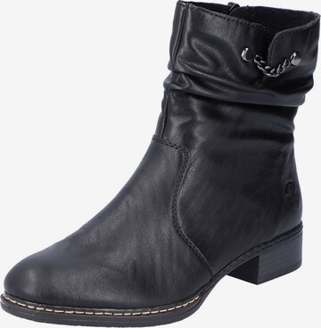 Bottines Rieker en noir : devant