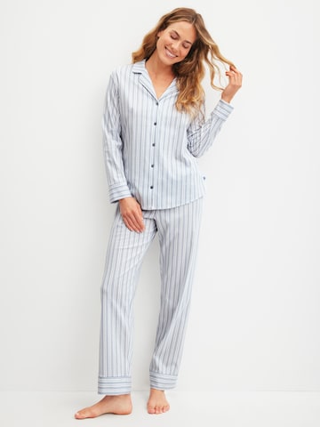 CALIDA Pyjama 'Striped Dreams'‌‌‌‌‌‌‌‌ in Blau