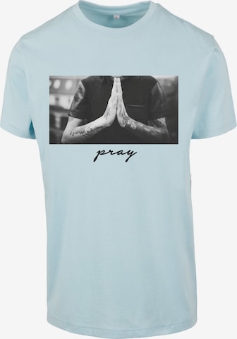 Mister Tee T-Shirt 'Pray' in Blau: predná strana