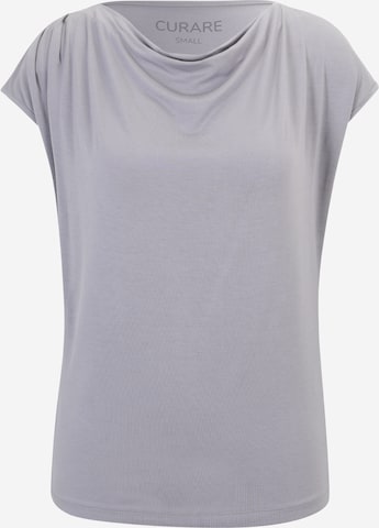 CURARE Yogawear Funkcionalna majica | siva barva: sprednja stran