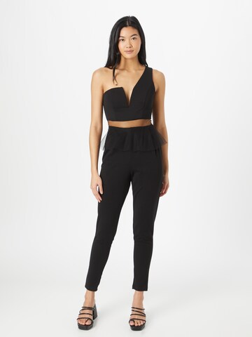 WAL G. - Jumpsuit 'JOSIE' en negro: frente