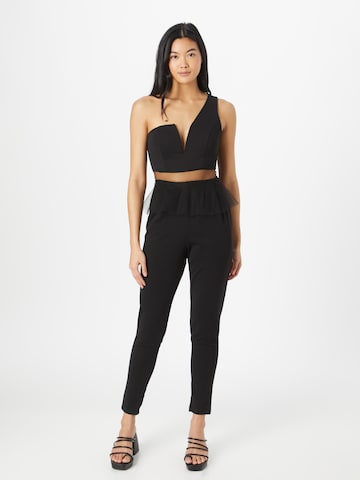 WAL G. Jumpsuit 'JOSIE' in Zwart: voorkant