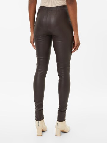 BE EDGY Skinny Pants 'Sasi' in Brown