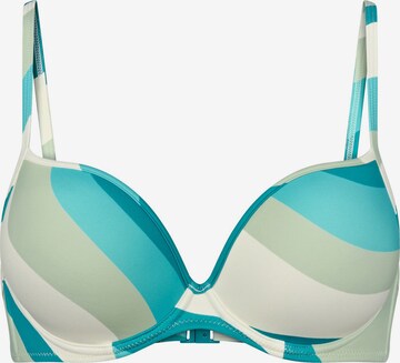 TRIUMPH Push-up Bügel-Bikini-Top ' Summer Mix & Match ' in Blau: Vorderseite