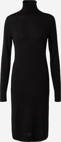 Robes en maille Calvin Klein en noir : devant