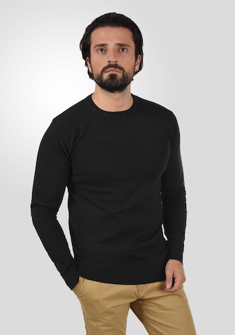 INDICODE JEANS Strickpullover 'Ernesto' in Schwarz: predná strana