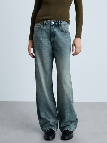 MANGO Loose fit Jeans 'MIAMI' in Blue: front