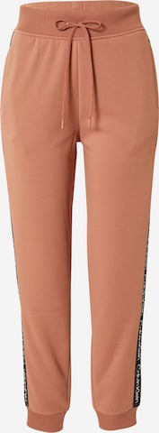 Pantalon de sport Calvin Klein Performance en marron : devant