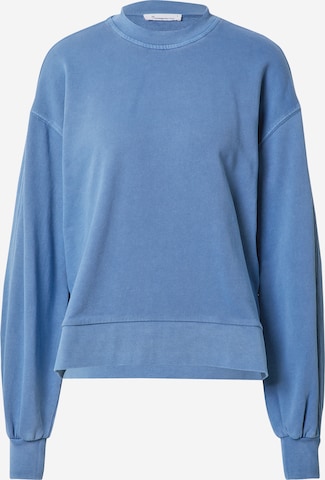 KnowledgeCotton Apparel Sweatshirt 'NUANCE BY NATURE' in Blue: front