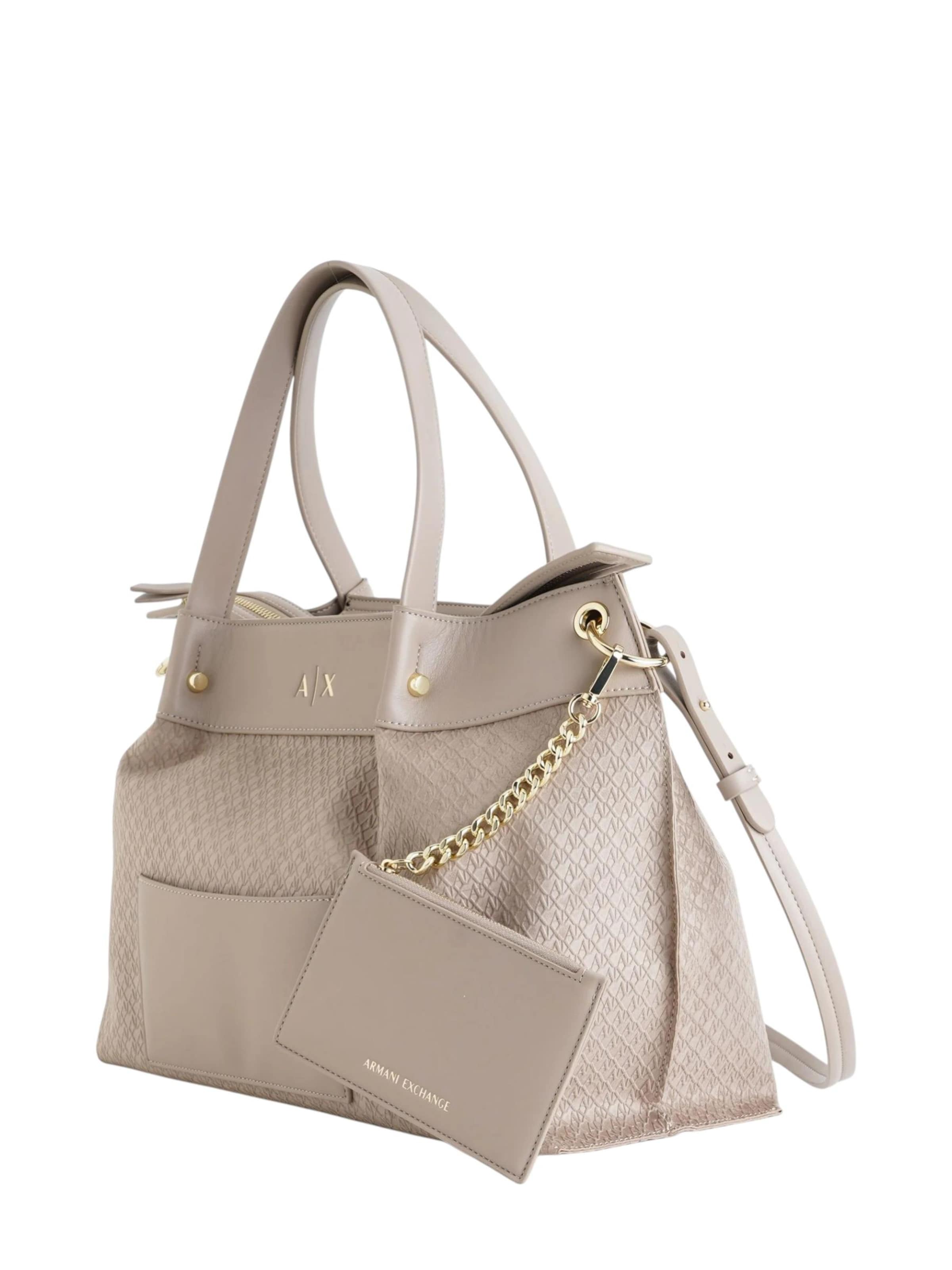ARMANI EXCHANGE Crossbody bag in Beige