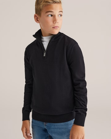 WE Fashion Pullover ' Jongens' in Schwarz: Vorderseite