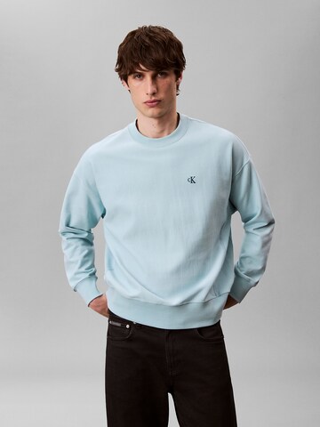 Calvin Klein Jeans Sweatshirt in Blauw: voorkant