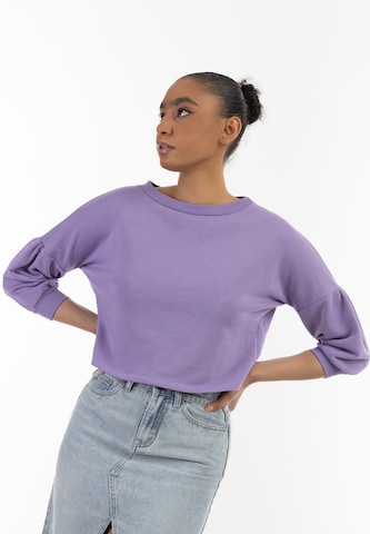 MYMO Sweatshirt in Purple: front