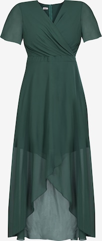 Robe de soirée ' MONIKA ' Karko en vert : devant