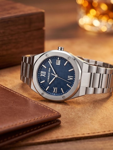 CERRUTI 1881 Zegarek analogowy 'Date watch Lecco' w kolorze srebrny