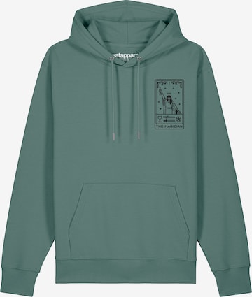 Sweat-shirt ' Tarot The Magician ' Watapparel en vert : devant