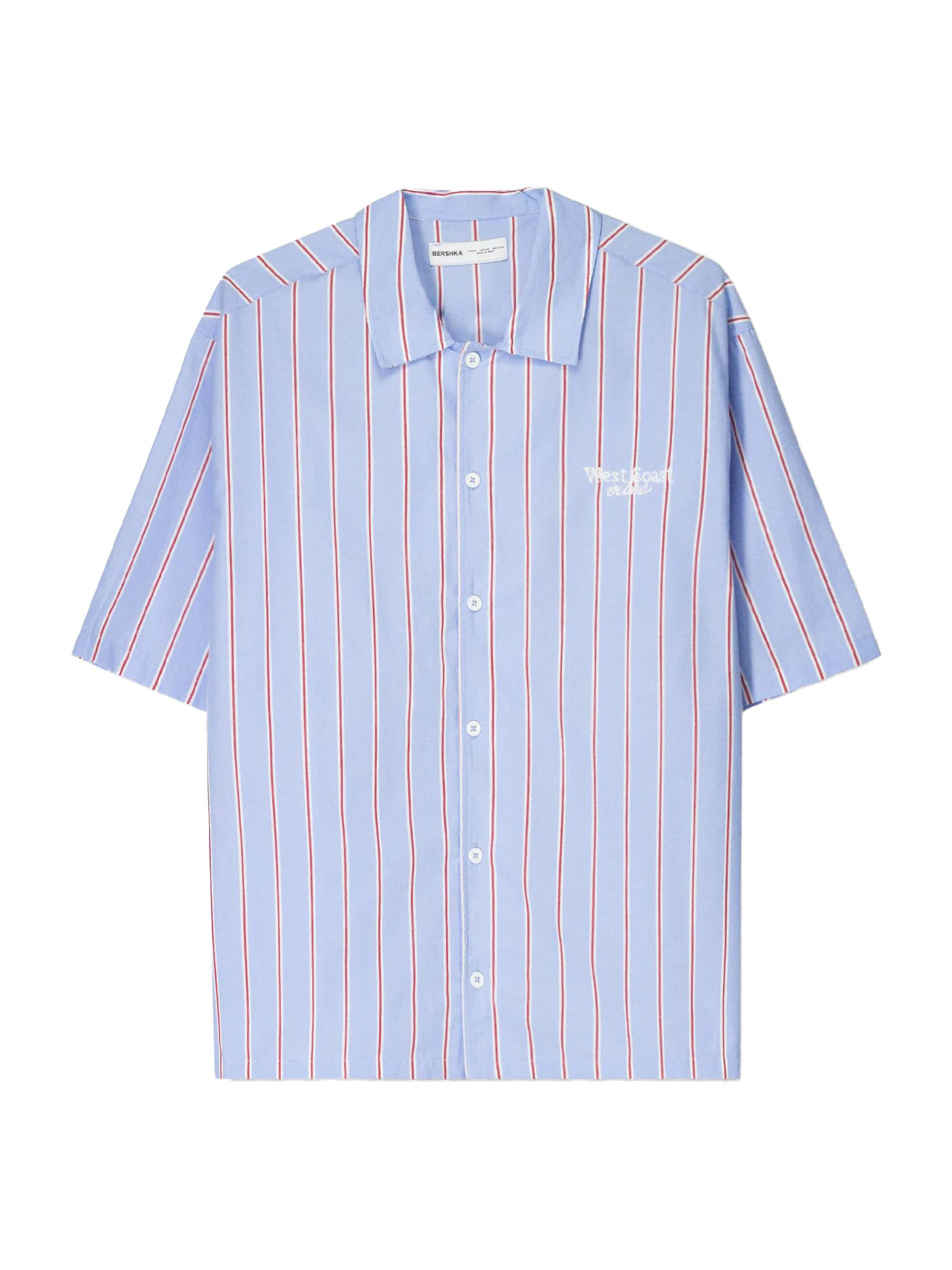 Bershka Comfort Fit Skjorte i hvid: forside