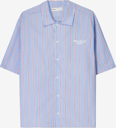 Bershka Paita värissä vaaleansininen / tummanpunainen / valkoinen, Tuotenäkymä