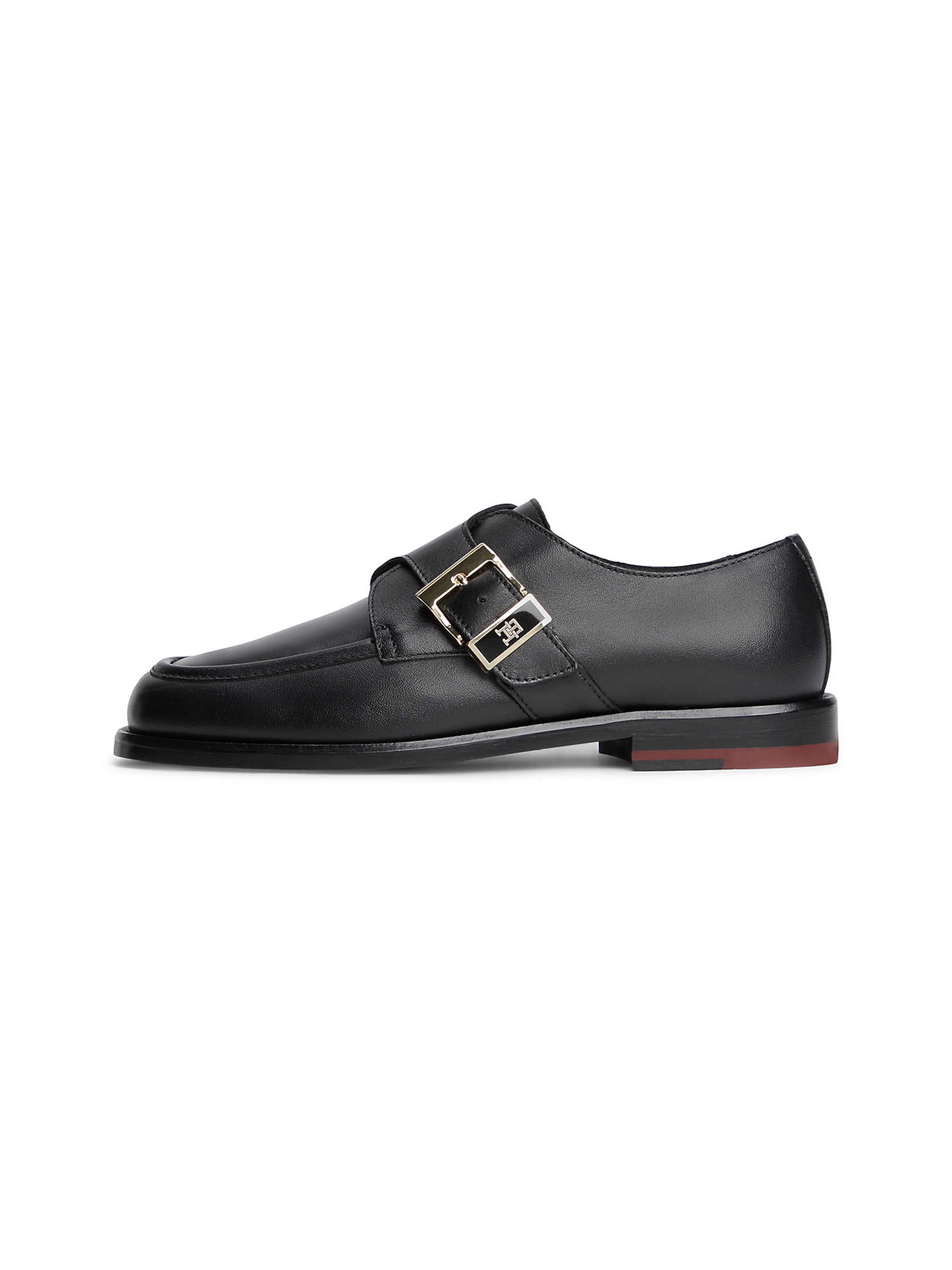 TOMMY HILFIGER Veterschoen 'New York' in Zwart: voorkant