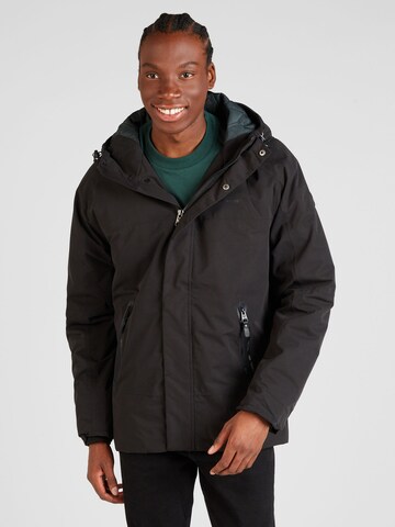 Ragwear Winter jacket 'Hatar' in Black: front