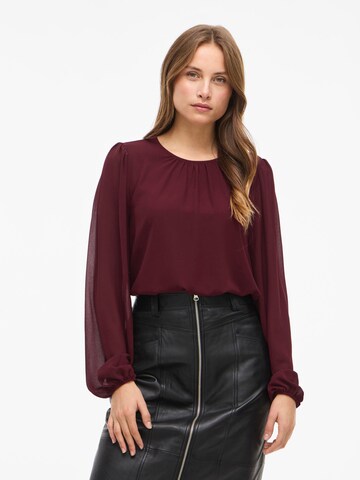 VILA Shirt 'VIURA' in Rood: voorkant