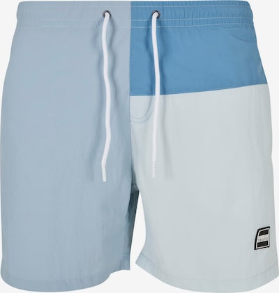 Urban Classics Badeshorts in blau / rauchblau / opal / schwarz, Produktansicht