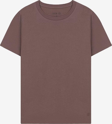 LTB Jeans Shirt 'LTB Jeans Damen Basic T-Shirt' in Brown: front