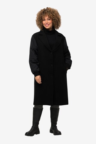 Ulla Popken Between-Seasons Coat in Black