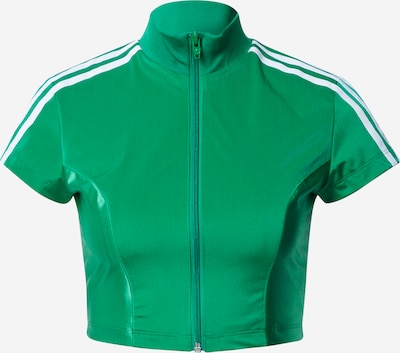 ADIDAS ORIGINALS Sweatjacke in grün / weiß, Produktansicht