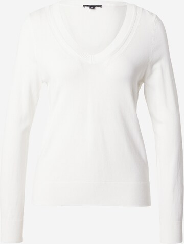 Pull-over COMMA en blanc : devant