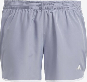 ADIDAS PERFORMANCE Sportbroek 'Marathon 20' in Blauw: voorkant