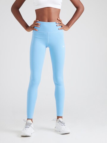 Skinny Pantalon de sport 'Motion EMEA' UNDER ARMOUR en bleu : devant