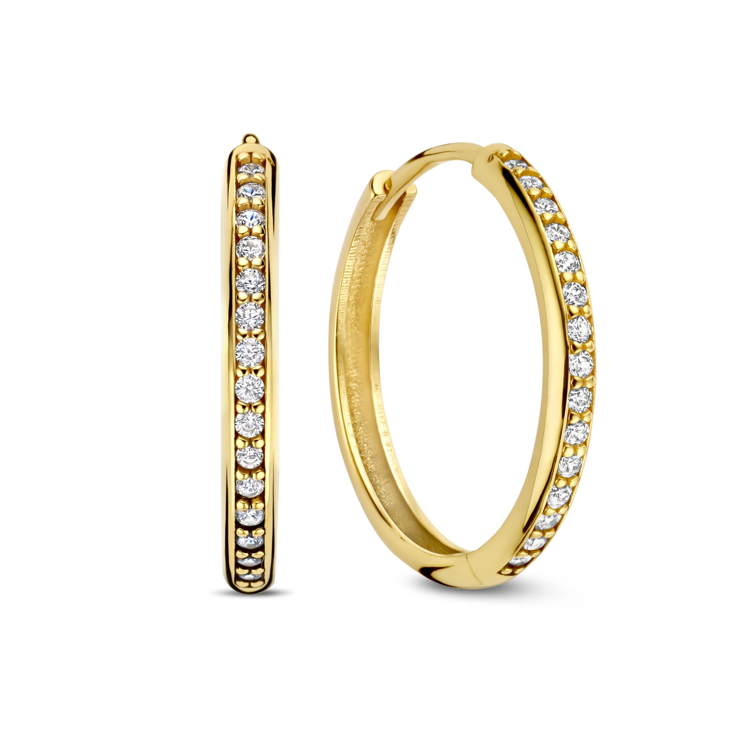 Isabel Bernard Earrings in Gold: front