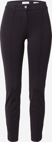 GERRY WEBER Slimfit Kalhoty – černá: přední strana