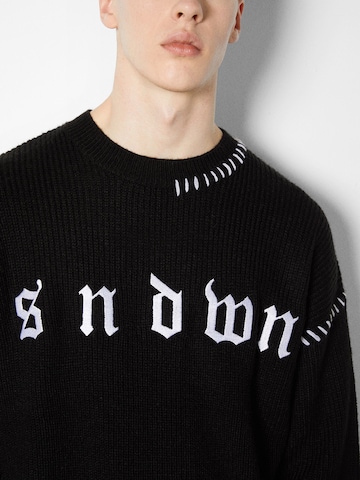 Pull-over Bershka en noir