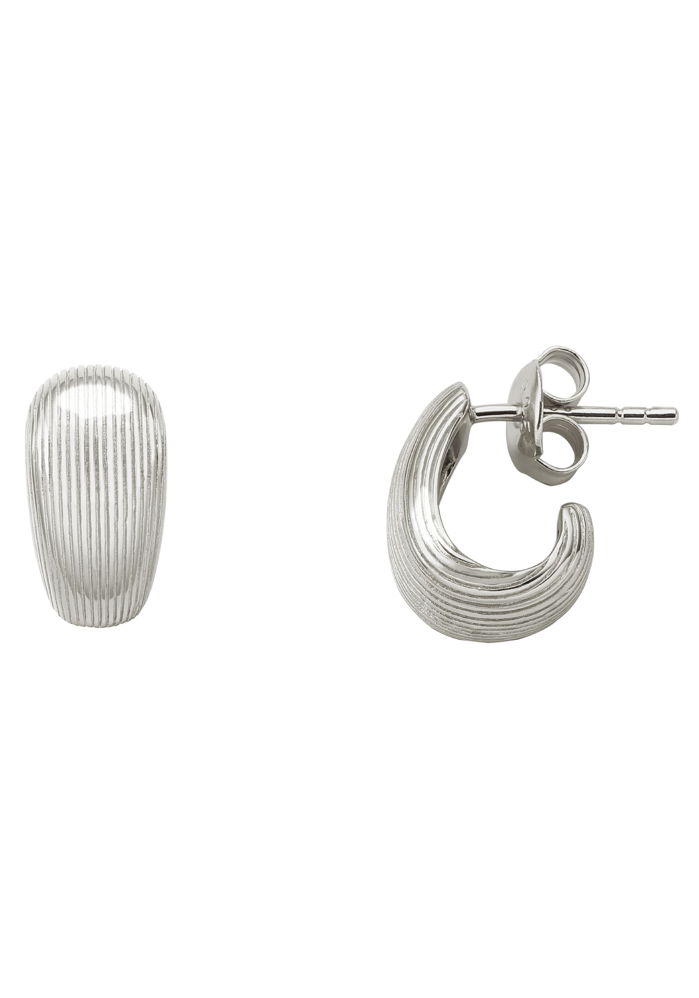 XENOX Creolen in Silber: Vorderseite