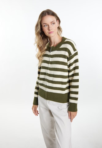 DreiMaster Vintage Knit cardigan 'Imane' in Green: front